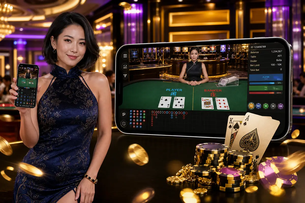 petros77 Casino meja baccarat dealer langsung